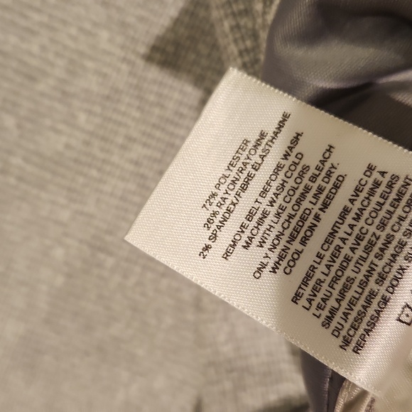 ❤️ EXPRESS HIGH RISE WIDE LEG SOFT TWEED TEXTURED BELTED PANTS, 10 (30) - Picture 7 of 9